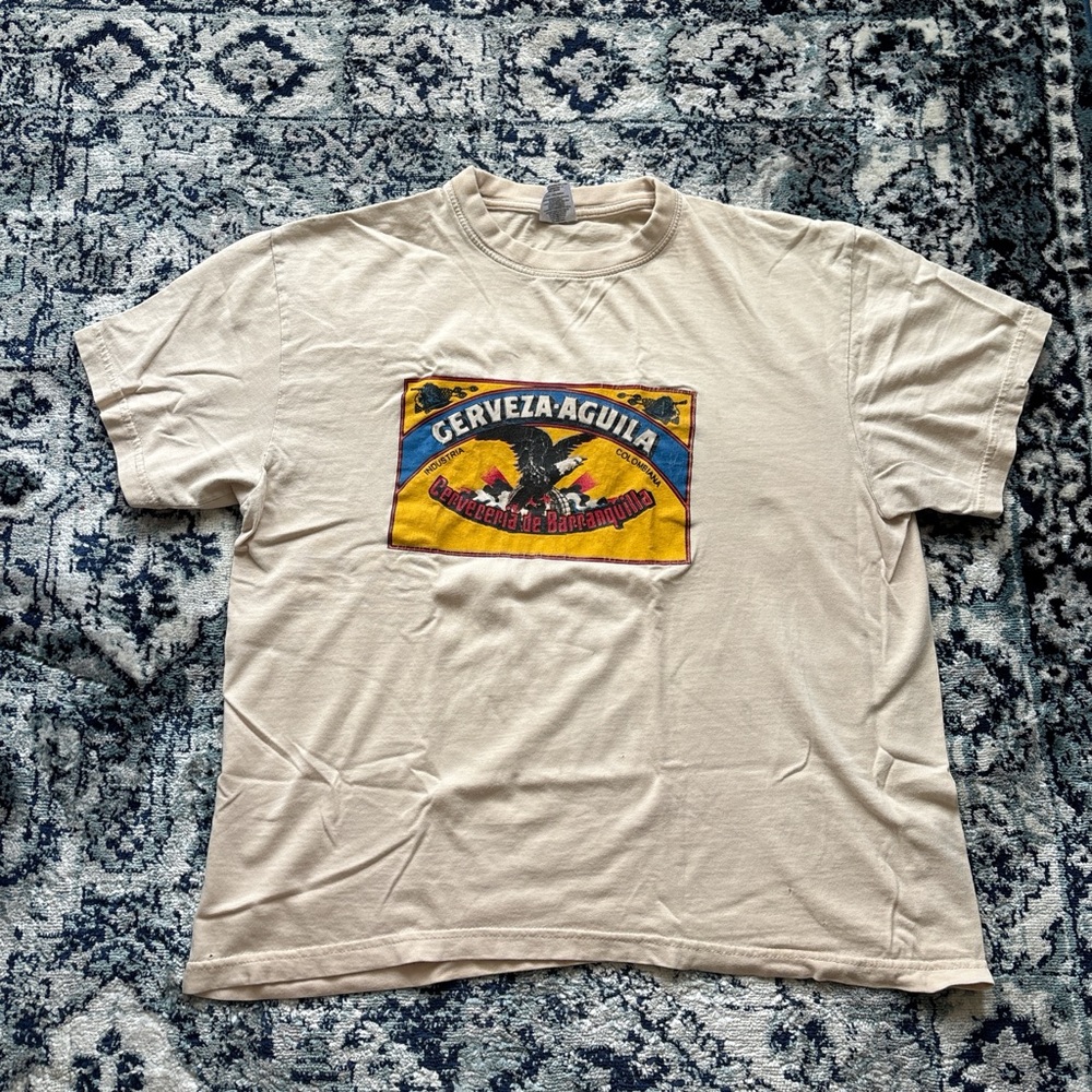 Vintage Cerveza Cream T-Shirt